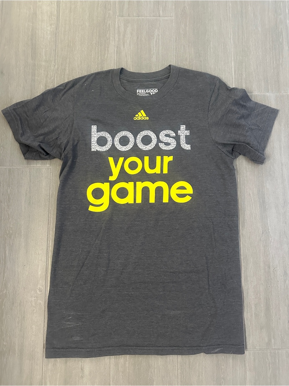 Adidas Boost Your Game Gray T-Shirt